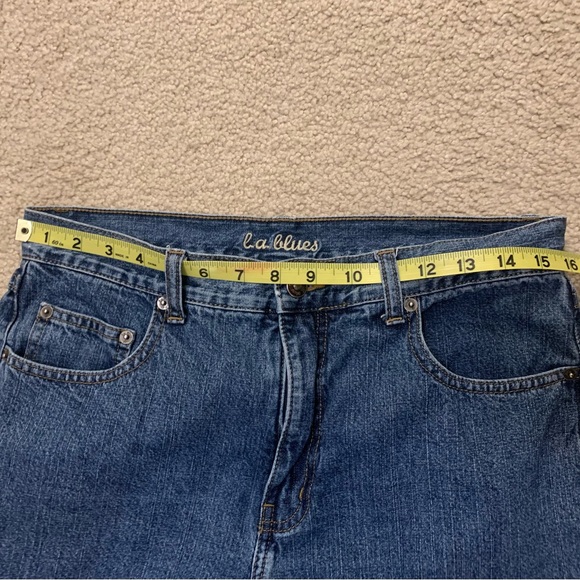 L.A. Blues Women's Blue Straight Jeans 100% Cotton Size 10 - Picture 3 of 11